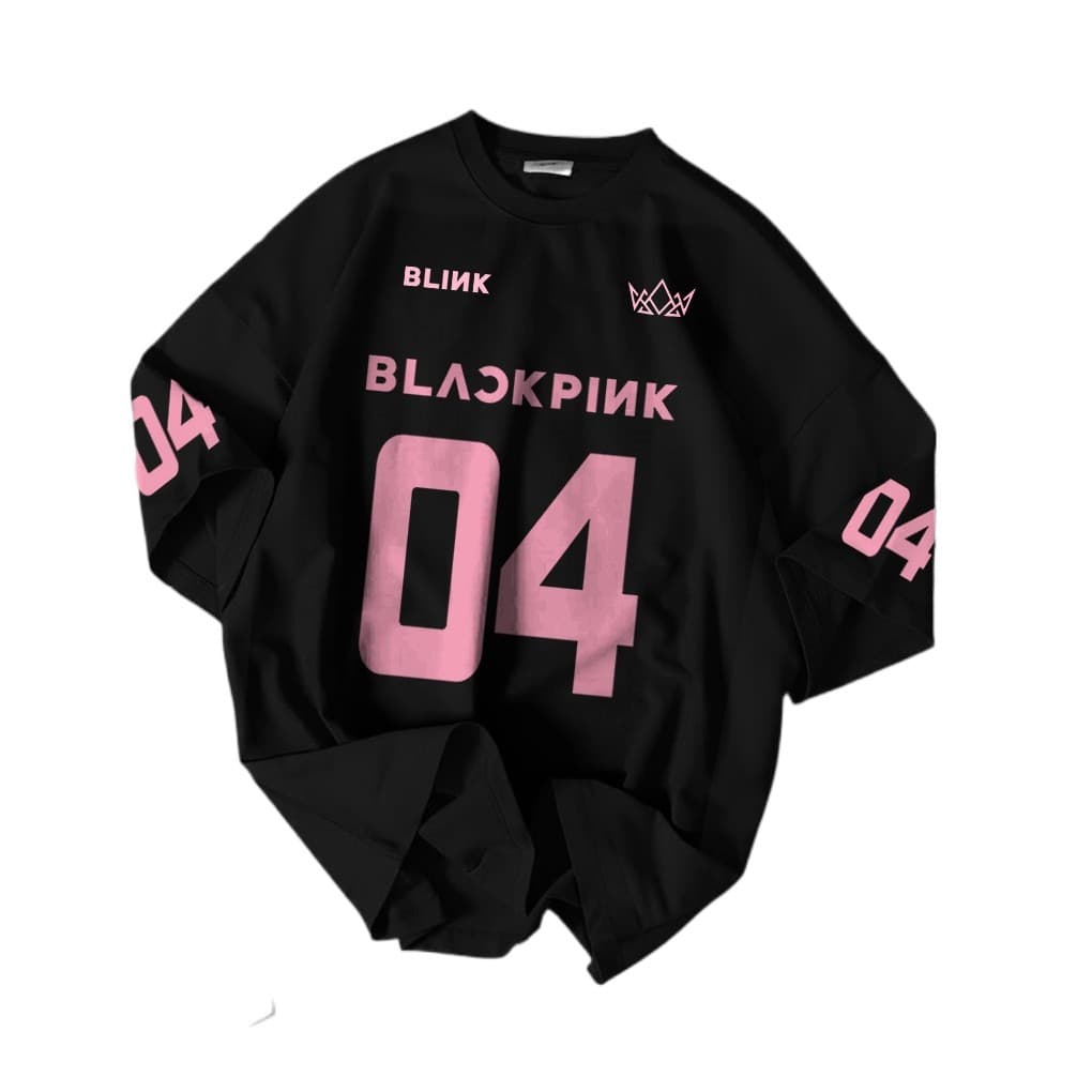 Camiseta Oversized Blackpink Blink K-Pop Algodão Premium Casual Unissex