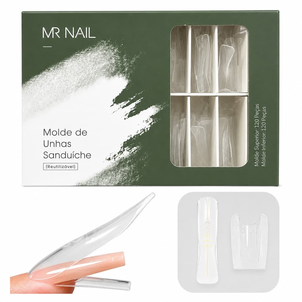 MOLDE SANDUICHE MR NAIL QUADRADO BW077