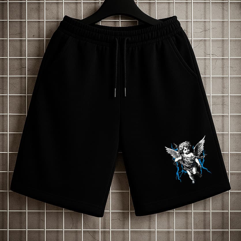 Bermuda de Moletom Masculino Otima Qualidade Urban Life angel 03 Lançamento