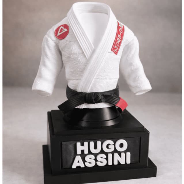 Miniatura de Kimono Personalizado – Impressão 3D - Decoração jiu-jitsu e judô