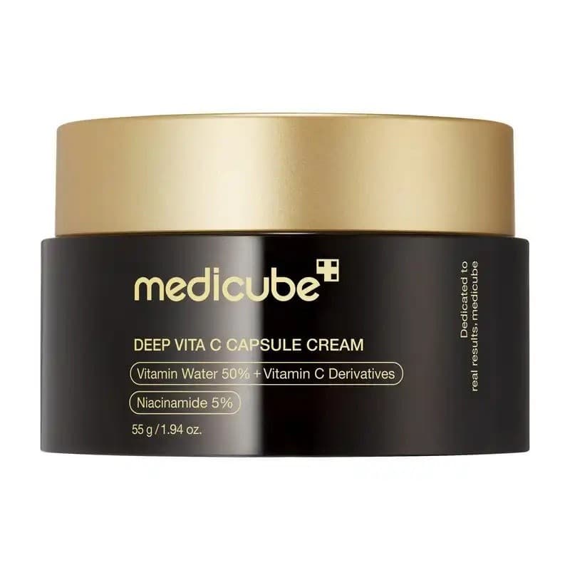 [medicube] Creme em Cápsulas Deep Vita C |   Creme de Boba Dourada |   Cápsula de Vitamina |   Tom de Pele Irregular |