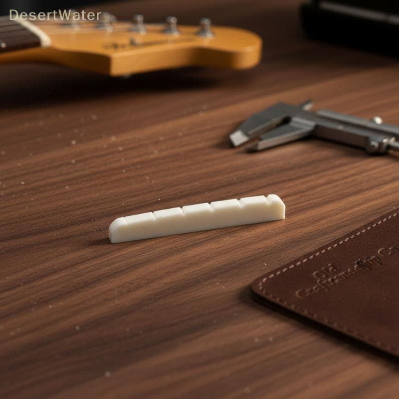 < DesertW > Porca Óssea Para Guitarra Elétrica , Peça De Reposição De Osso De Carne De Precisão , Tom Melhorado , Som Ba