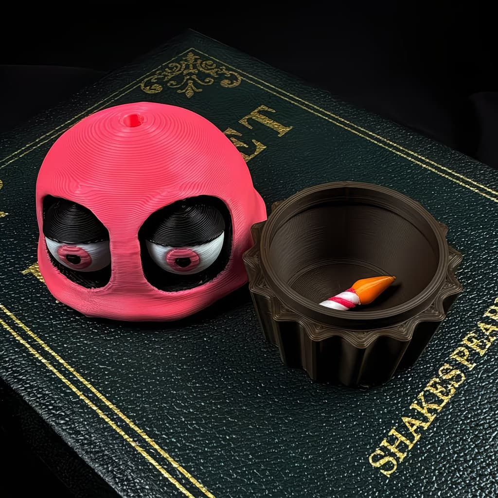Novo produto Copo de impressão 3d Mr. Carl Bolo Criativo Decoração de Mesa Enfeites de Decoração de Arte