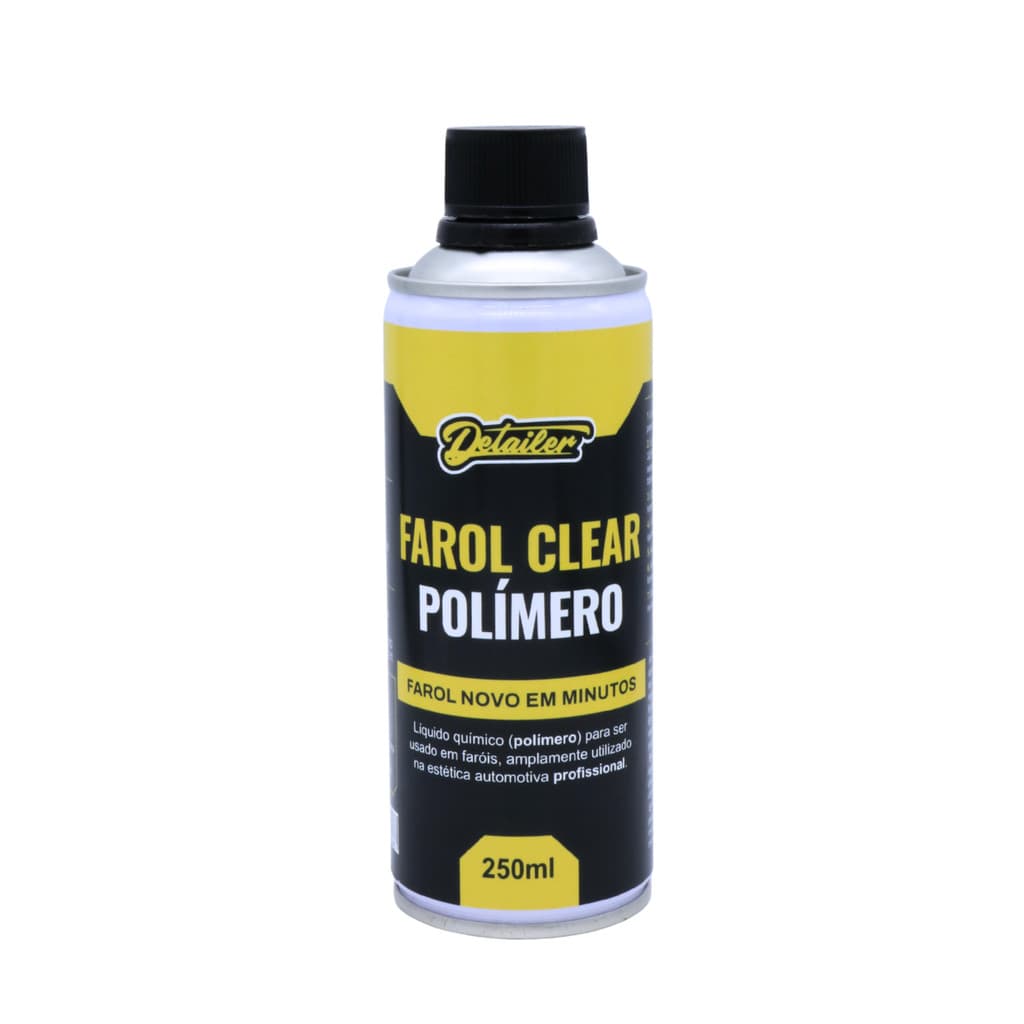 POLÍMERO LÍQUIDO P/ RESTAURAÇÃO FÁROIS FAROL CLEAR 250ML DETAILER