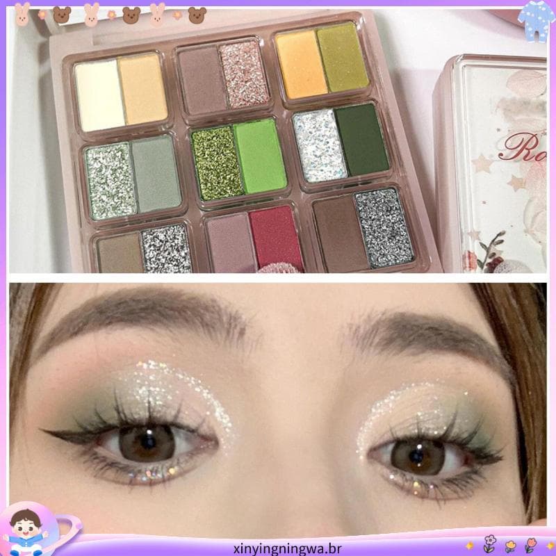 2211 Coleção Pessoas 18 Cores Secret Realm Paleta de Sombras Sombra Colorida Fosca Perolada Renderização de Cores de Lon