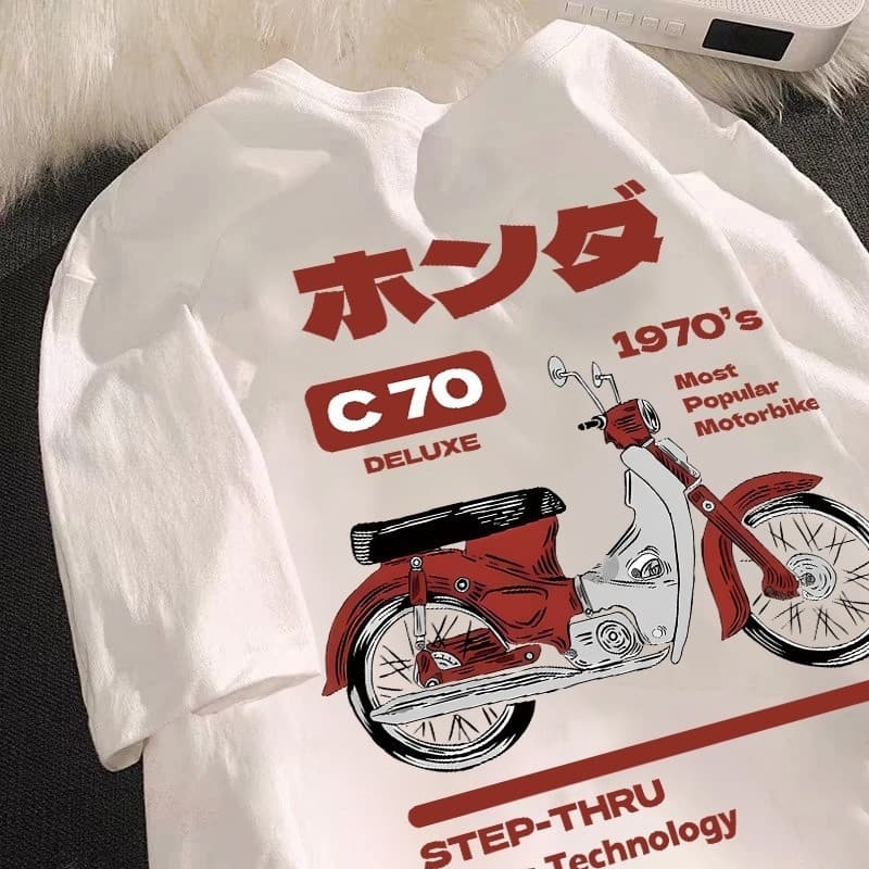 Camisa Uniseex Algodão Moto 1970 Camiseta Moda Verão Linha Premium