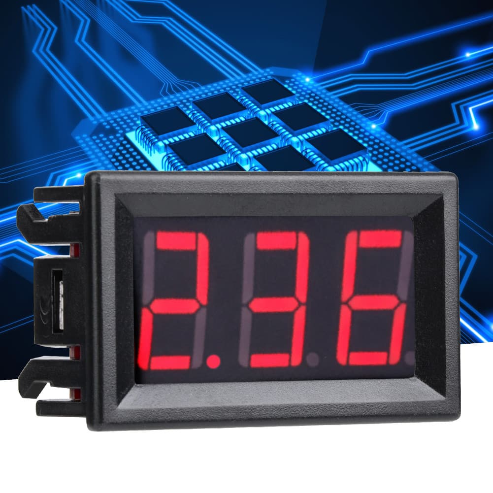 Painel de corrente digital DC ERYUE Amperímetro 0-10A com alta precisão de medição para display LED de tamanho pequeno