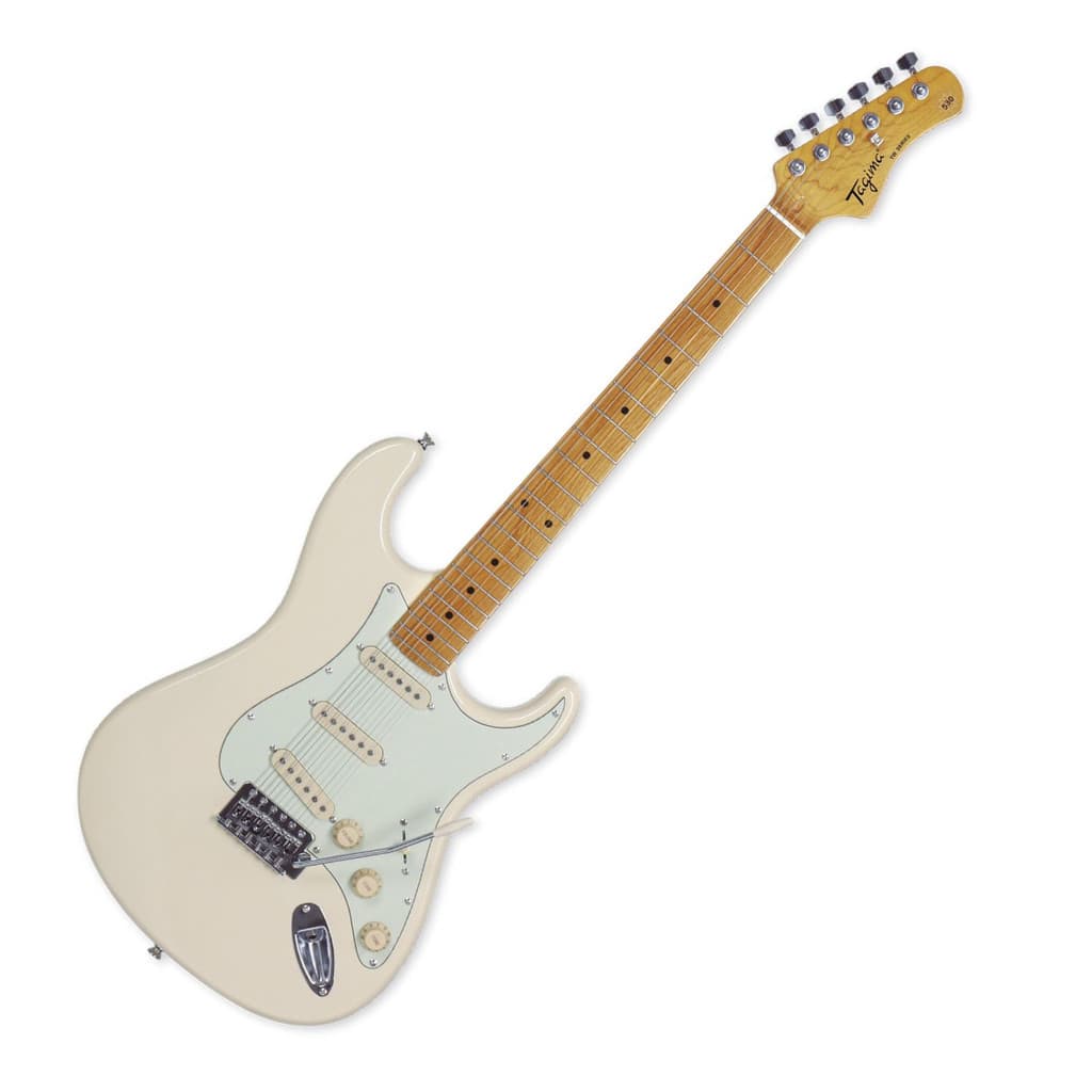 Guitarra Elétrica Tagima Woodstock TG-530 3S Strato Escala Clara Olympic White