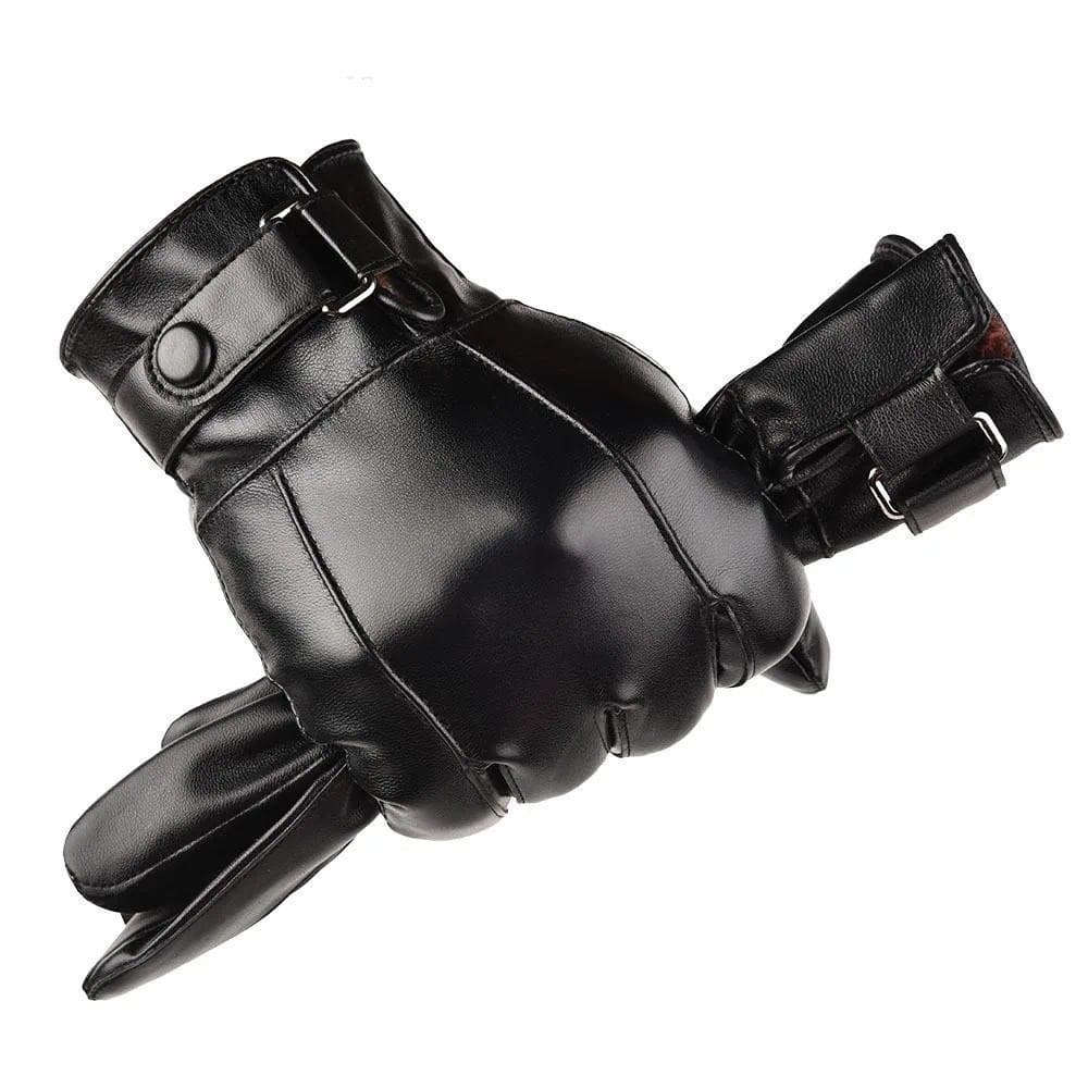 Luvas de Inverno Masculinas em Couro Genuíno para Motocicleta HHBRAX3270 NARV