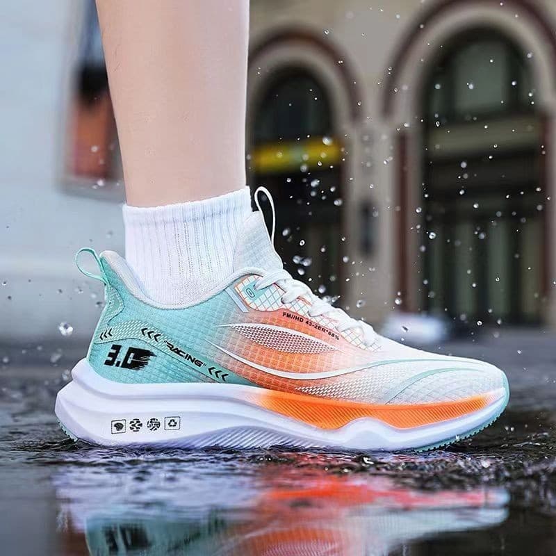 Sapatos masculinos novo estilo malha Ultra-leve tênis de corrida sapatos esportivos respirável absorção de choque sapato