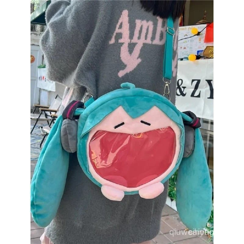 Bolsa de Ombro/Mochila Kawaii Plush Hatsune Miku (Versão Q) - Brinquedo/Modelo de Anime - Presente 9CNW 5JO2 2MBR ND8P