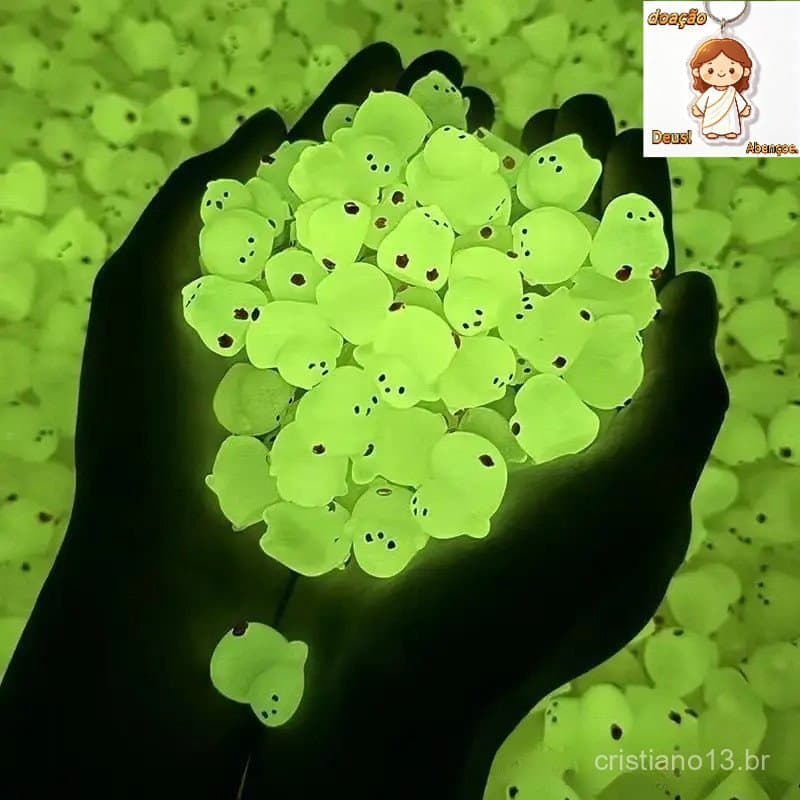10-30pcs Mini Brinquedos Fluorescentes de Pintinhos/Pequenas Figuras/Decorações de Jardim de Fadas