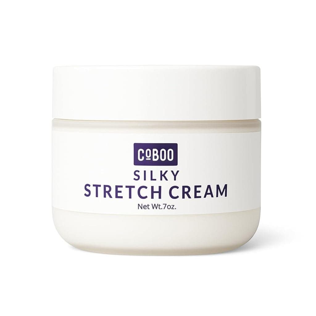 Creme Elástico Sedoso CoBoo |   Creme para Estrias de Gravidez |   Fórmula sem parabenos de 7oz para reduzir estrias e m