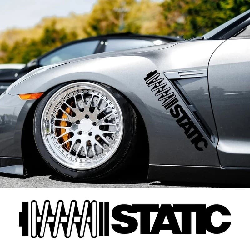 STATIC Slogan Carro Pára-Brisa Banner Adesivos À Prova Dwaterproof Água Automóveis Brisas Decalques De Vinil Estilo Do D