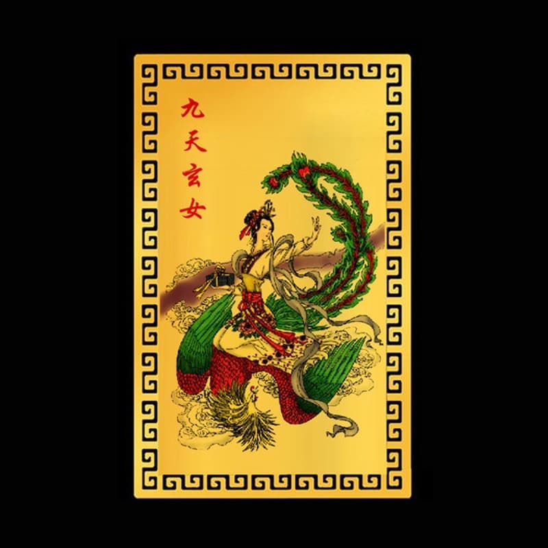 Cartão de Ouro Nine-Sky Xuan'nu, Cartão de Buda Metálico Xuan'nu Proclamation, Cartão de Liga de Alumínio-Magnésio, Cart