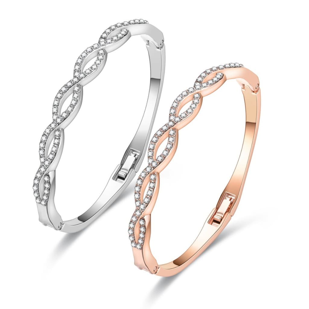 Diamante Oco Estilo Geométrico Pulseira Minimalista E Única Moda Brilhante Decorado Mão Jóias Presente