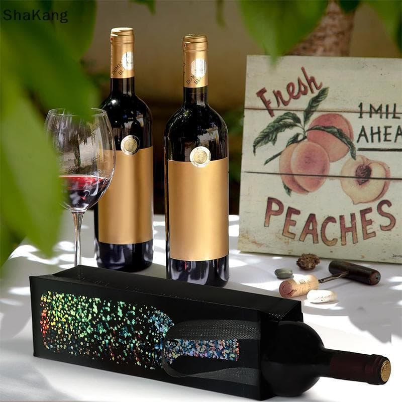 Sacola De Vinho Não Tecido SKMY , Refrigerador Acolchoado Para Porta-Garrafas Amantes , Casamentos SKK
