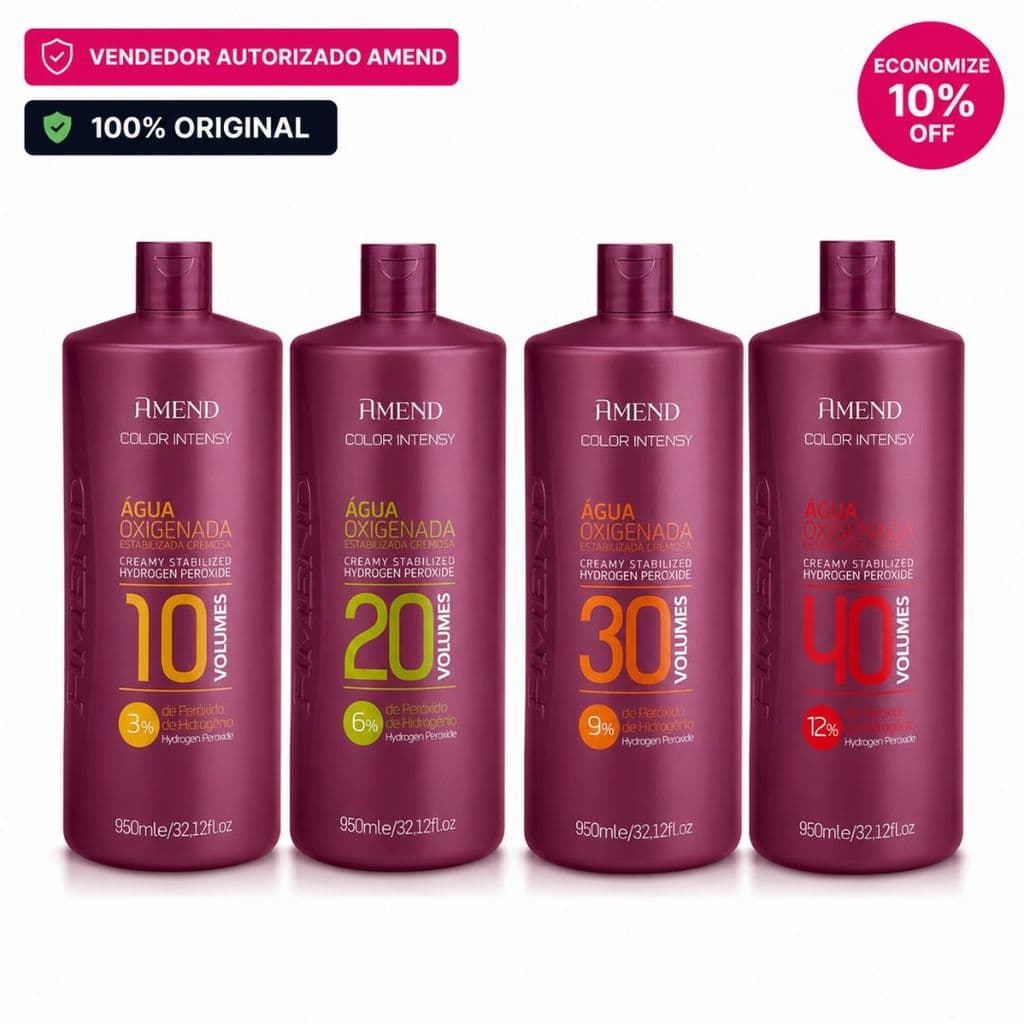 Amend Água Oxigenada 950ml Color Intensy 10vo l-20vol -30vol -40vol