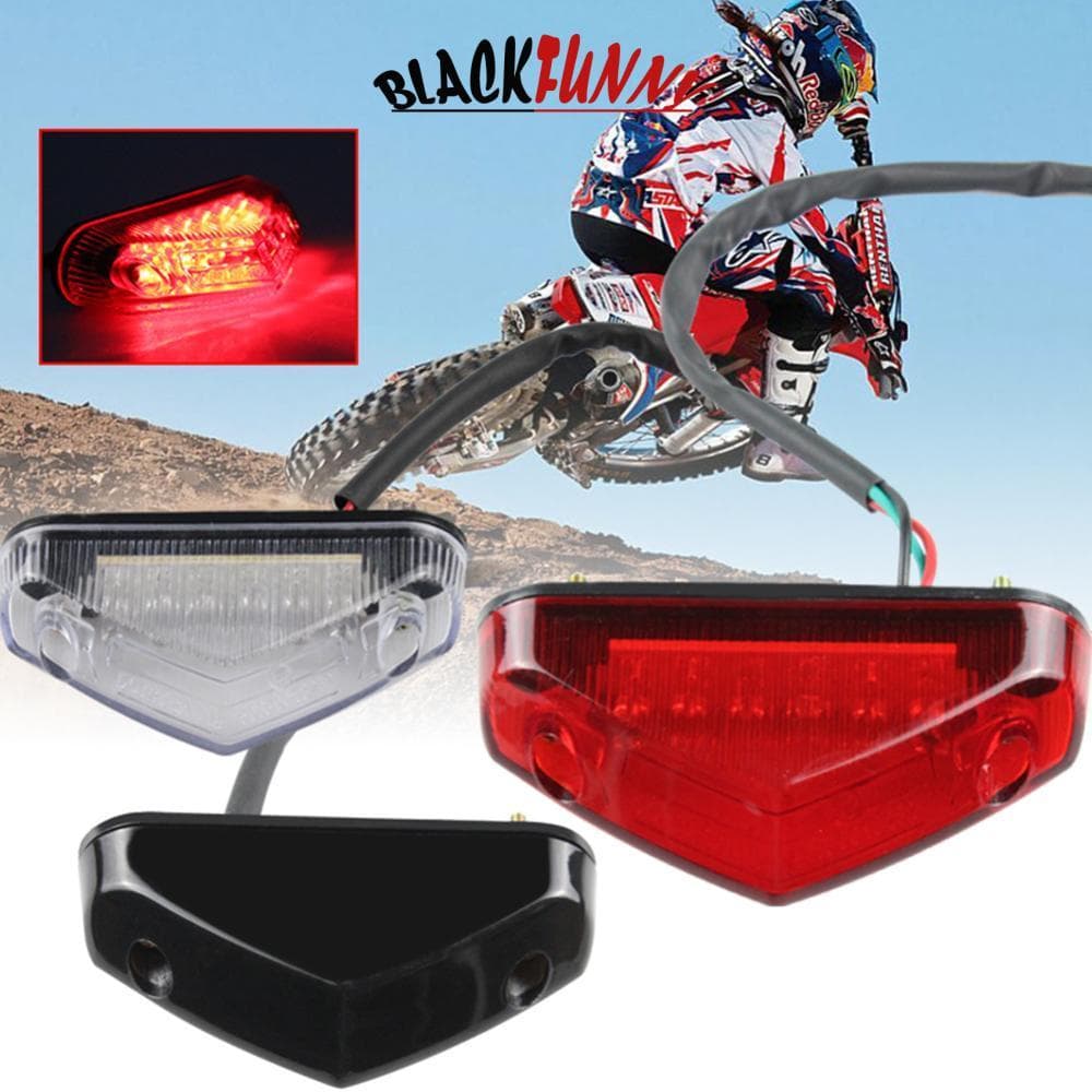 BLACKFUNNY 1Pc Universal Motocicleta DC 12V 12 LED Freio Parar Luz Da Cauda Indicadores De Sinal Lâmpada Moto ATV Bicicl