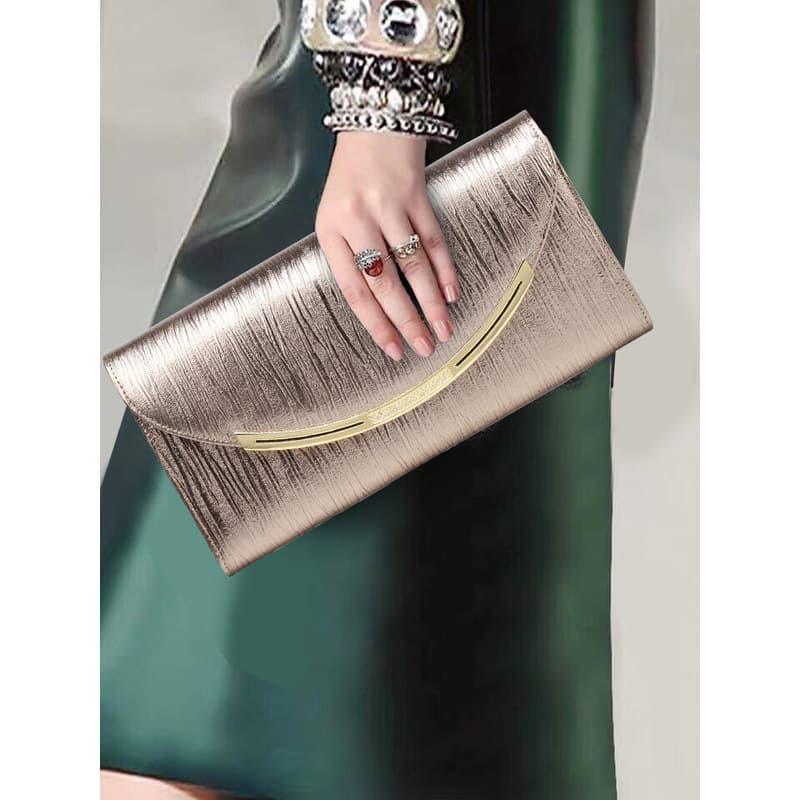 Moda couro genuíno banquete embreagem feminino elegante 2026 novo estilo de couro com Slots para cartão grande capacidad