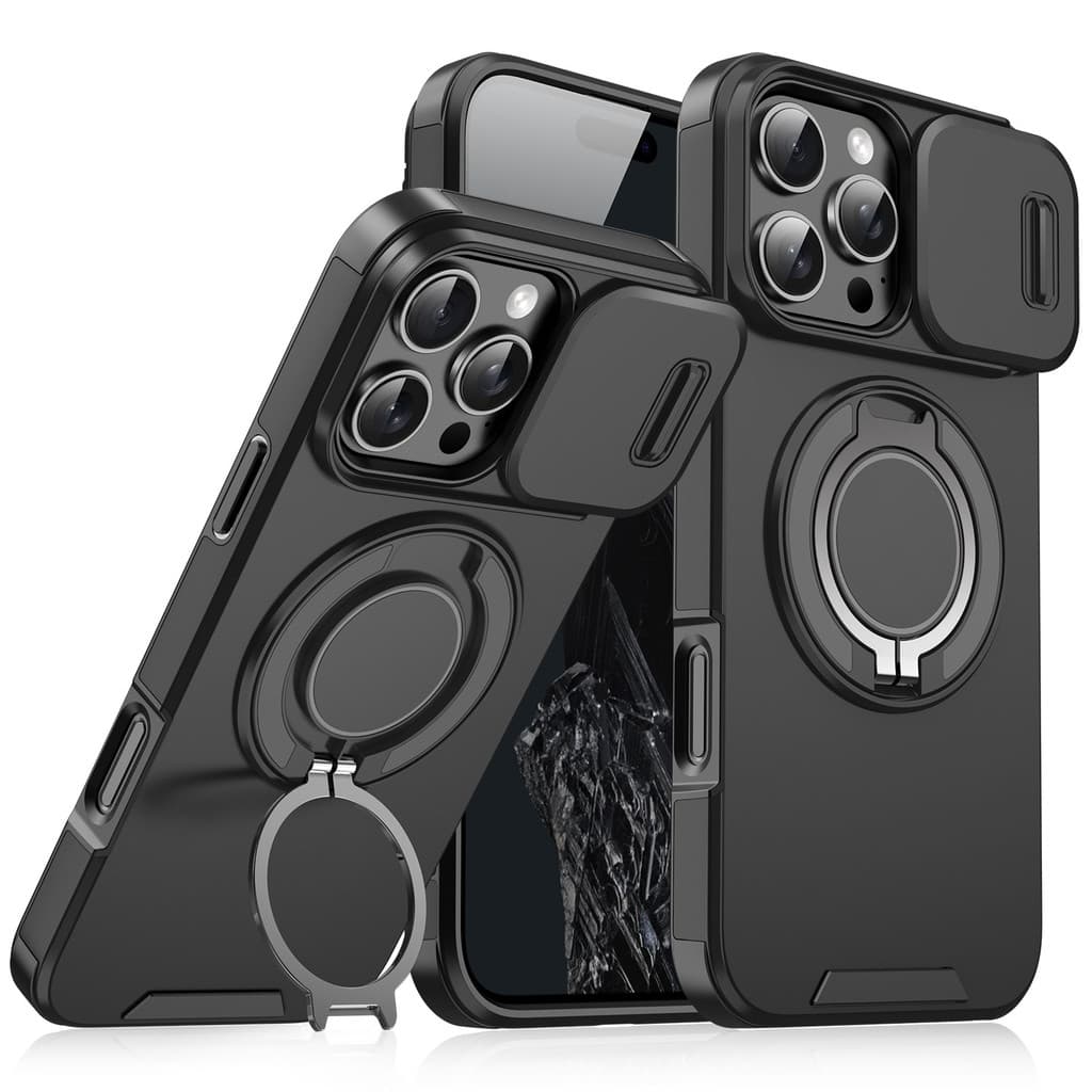 Adequado para iPhone17promax colar caso de telefone anel titular Apple 17 magnético IP16PRO capa protetora