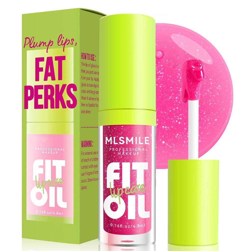 Gloss Labial Oleoso em 4 Cores, Óleo Labial Hidratante com Brilho, Aplicador de Cabeça Grande, Gloss Labial Hidratante,