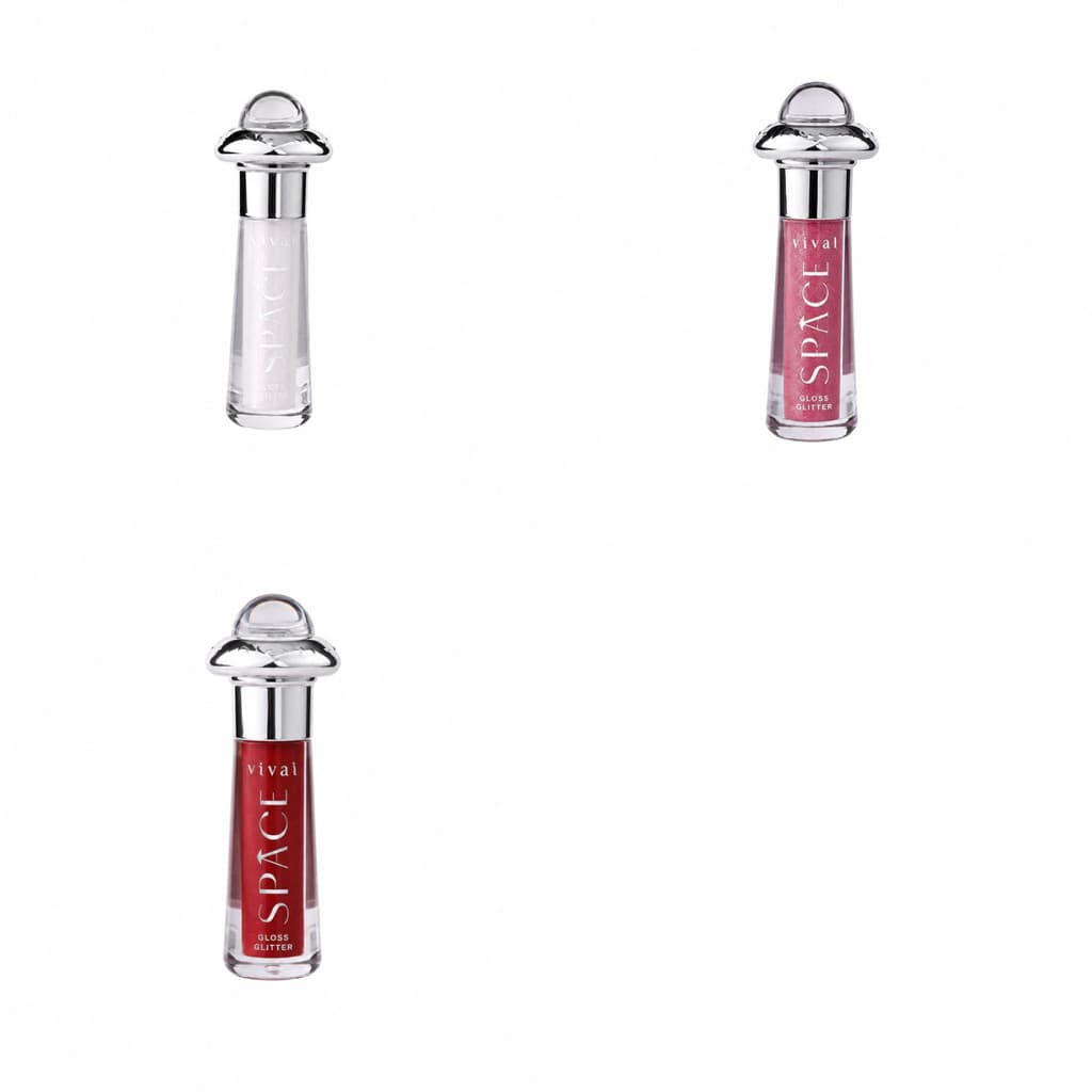 Kit 3 Gloss Glitter space vivai cores que encantam
