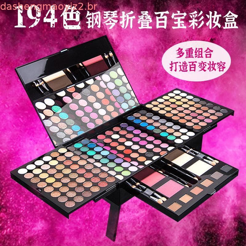 194 Conjunto de maquiagem Terra Cor da Terra Blush Pearlescent Blush Foundation Conjunto de maquiagem Caixa de maquiage