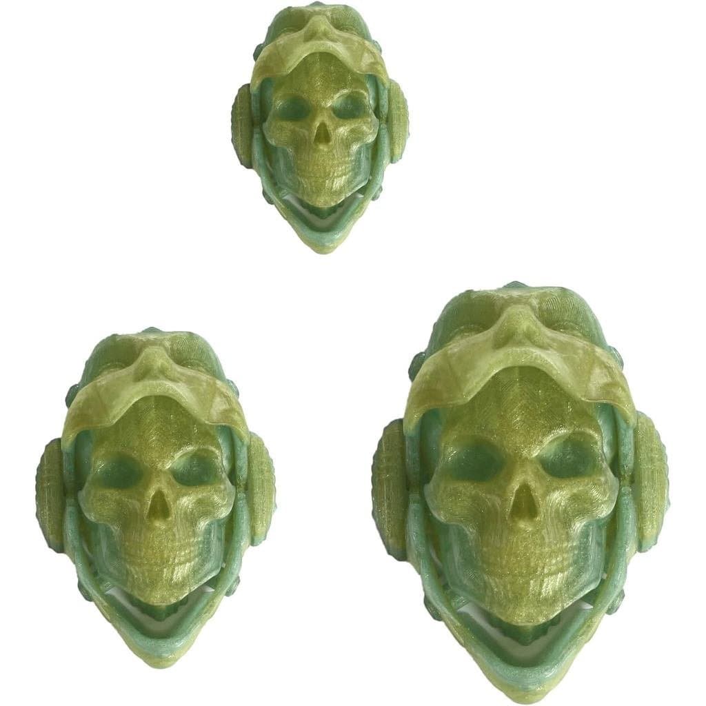 Capacete mecânico destacável em formato de crânio impresso em 3D, máscara mecânica abertável em 3D, crânio mecânico inte