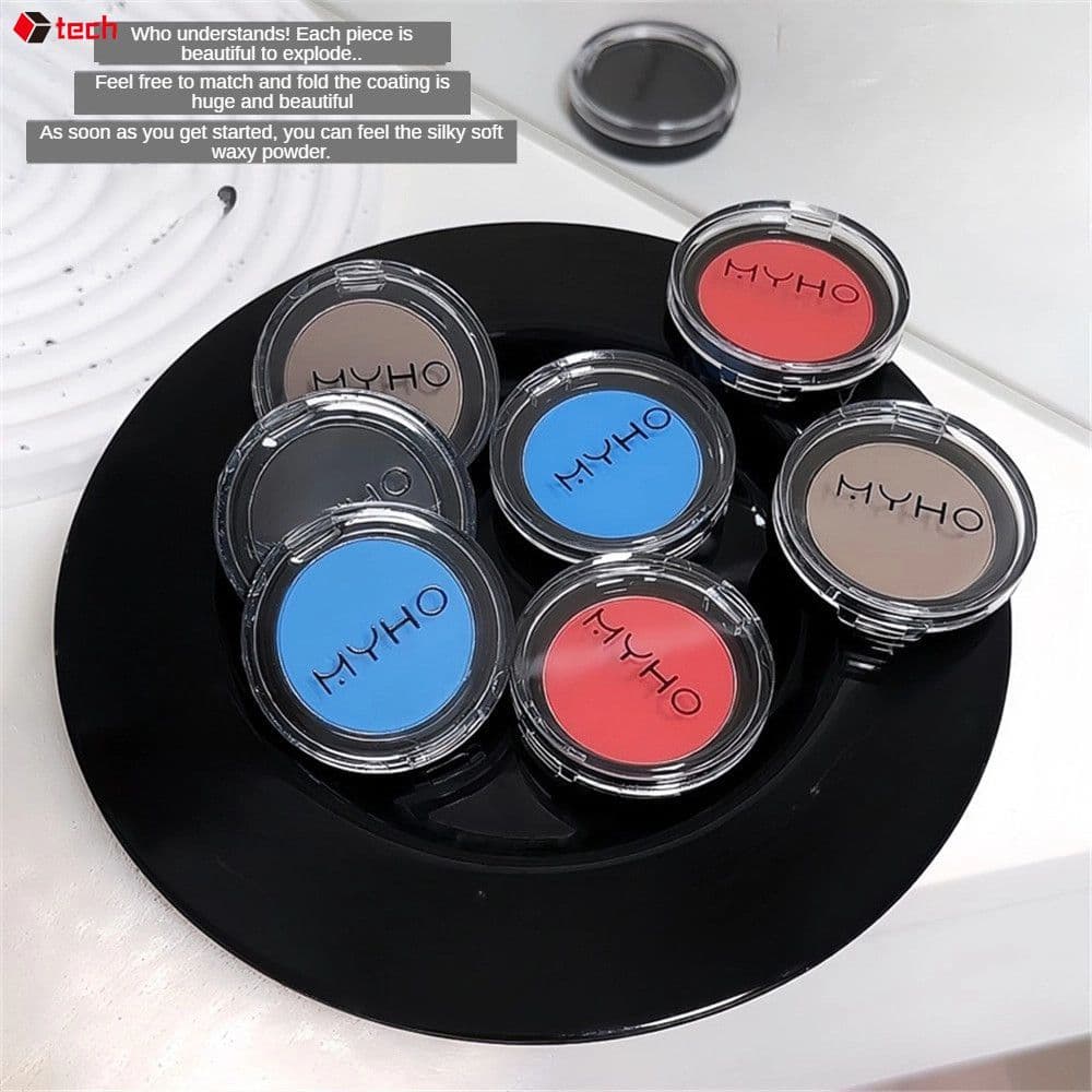 Paleta de Sombras Iluminadora MYHO, À Prova D'Água e Resistente ao Suor, em Pó, com Acabamento Matte,