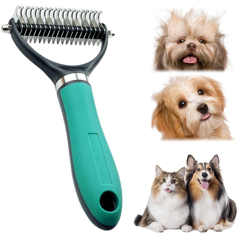 Escova para Cuidado de Cães, Nova Escova para Remover Pelos de Cães 2026, Ferramenta de Remoção de Pelos Dupla Face para