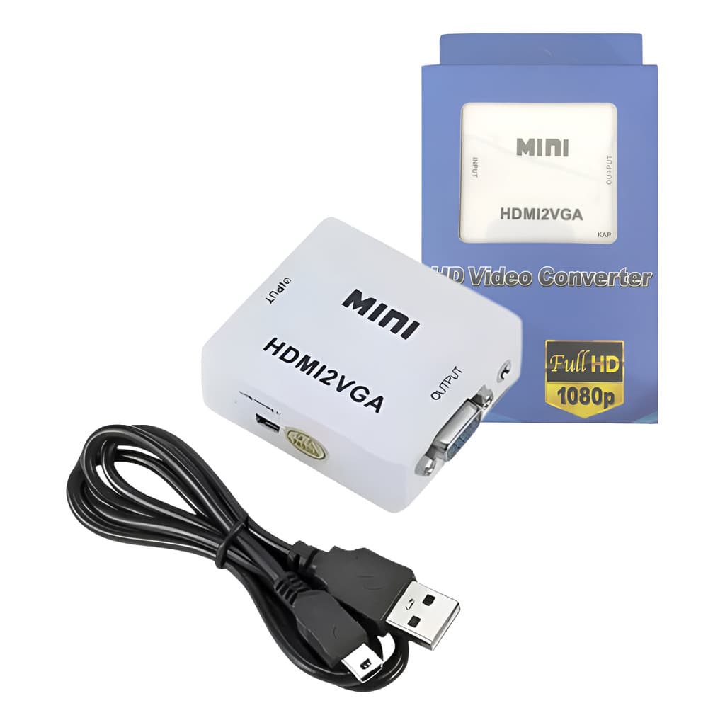 Conversor Adaptador Video Hdmi Para Vga - Hdmi2vga