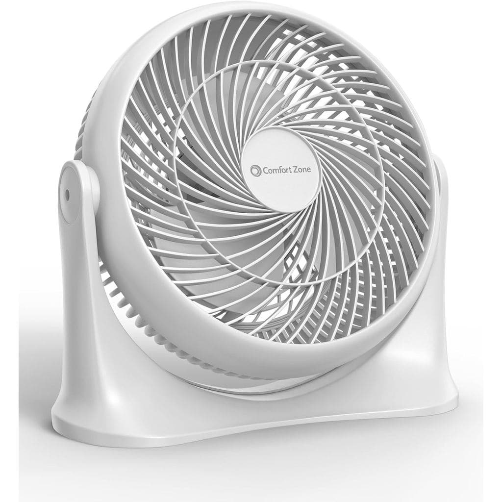 Ventilador de Mesa Circulador de Ar Comfort Zone de 11 Polegadas - Ventilador Pessoal Silencioso de 3 Velocidades com Hé