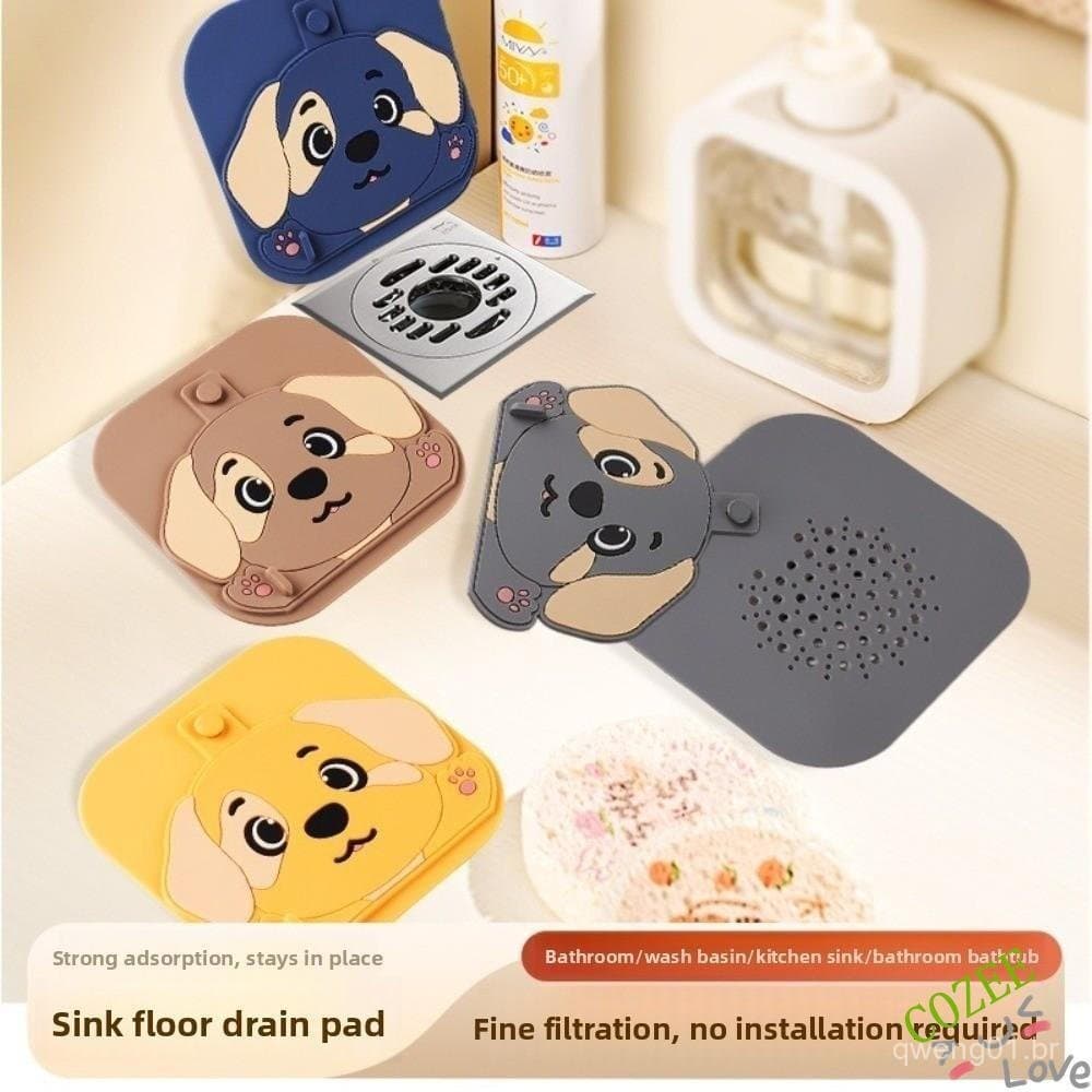 COZEEHOME Capa De Drenagem De Piso De Esgoto , Adesivo Silicone Reutilizável , Tampa De Vedação Pia