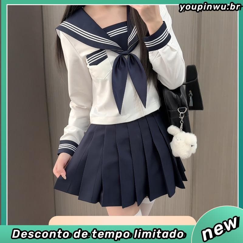 Menina mágica ortodoxa marinheiro terno jk uniforme saia terno branco estilo japonês uniforme escolar estilo Facelift Ka