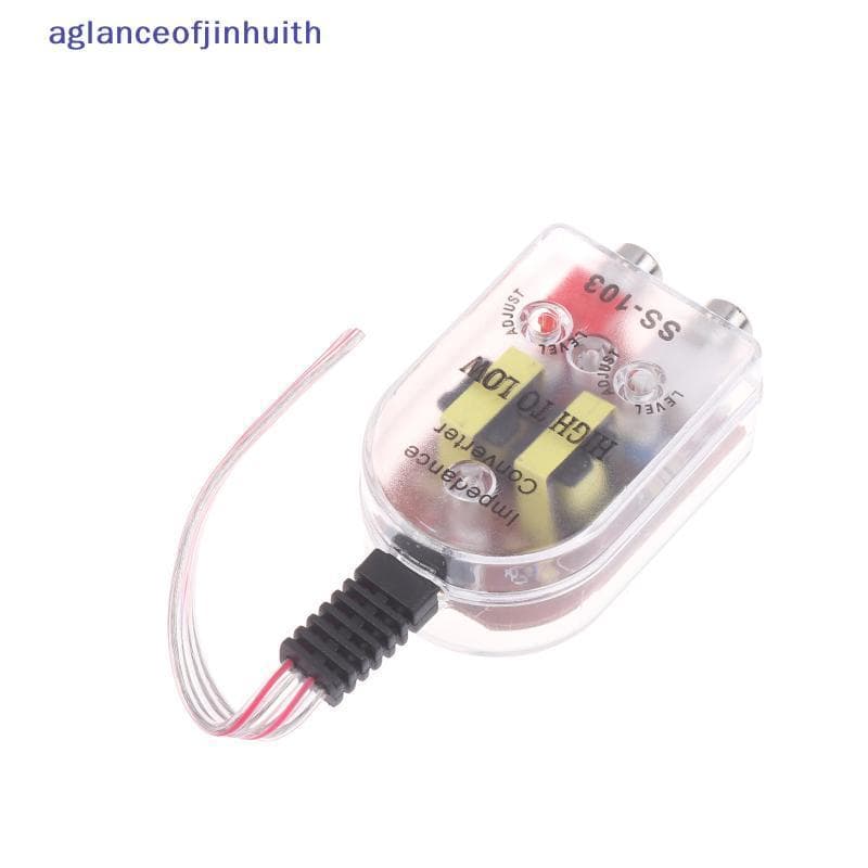 [aglanceofjinhui] Adaptador De Áudio Conversor De Impedância Alta Para Baixo Subwoofer De Veículo Integração De Amplific