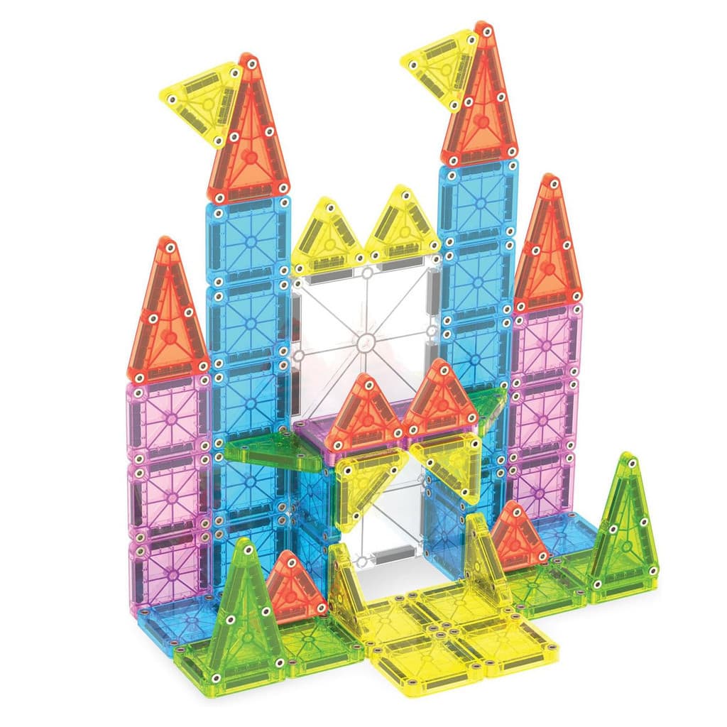 Kit De Viagem Magna-Tiles-Blocos Magnéticos Com Luz Para Crianças