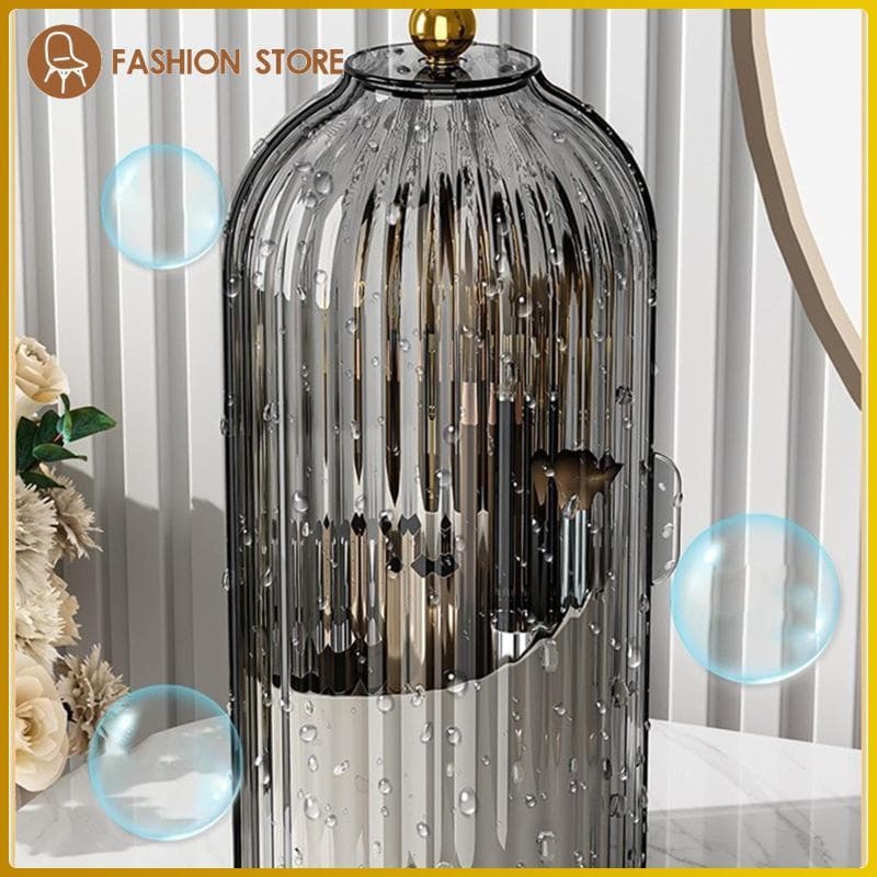 [Wishshopeelq] Suporte Para Pincel De Maquiagem Organizador De Cosméticos À Prova D'água Antiderrapante Vitrine Caixa De