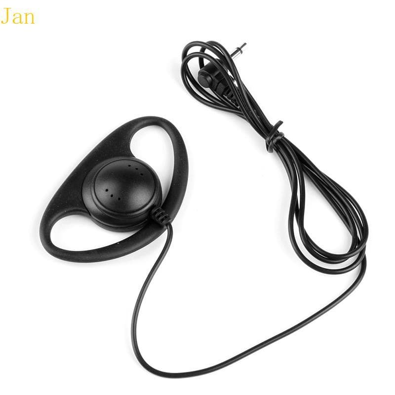 Jan 3 5mm D-Shape Ouça Apenas Fone Ouvido Para Rádios Bidirecionais Radio