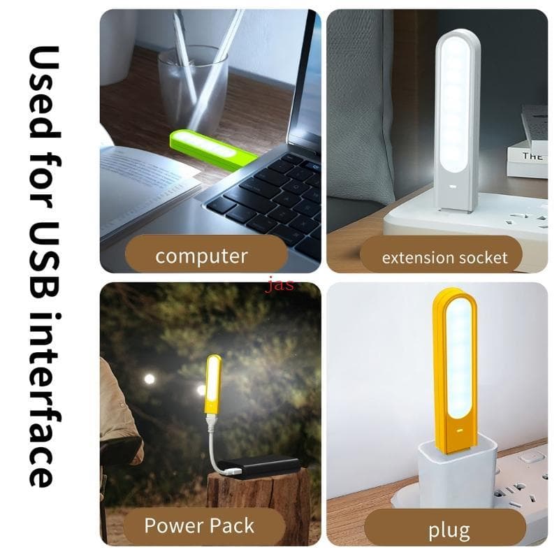 USB Plug Lâmpada Luz Noturna Computador Carregamento Energia Móvel Pequeno Livro LED Proteção Para Os Olhos