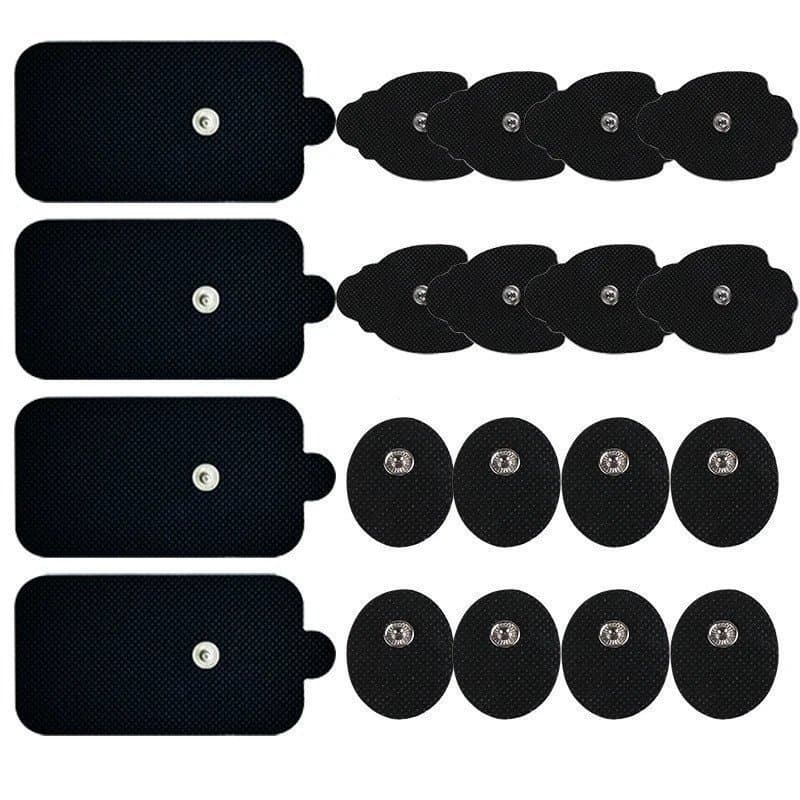 Conjunto de eletrodos autoadesivos, adequado para estimuladores musculares TENS, almofadas adesivas de reposição para tr