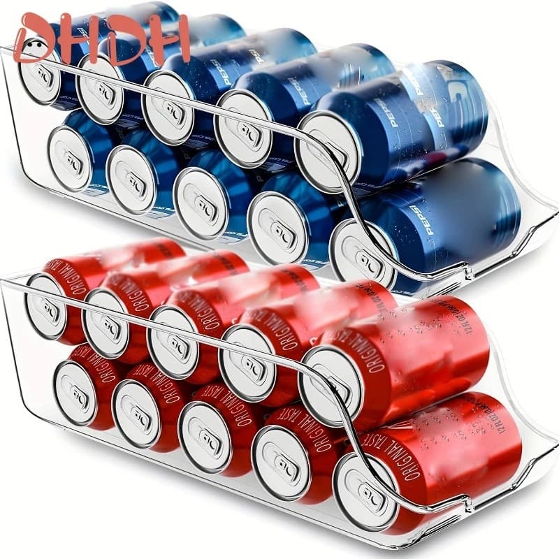 Caixa de Armazenamento para Refrigerador, Organizador de Geladeira, Latas de Armazenamento para Cozinha, Latas de Refrig