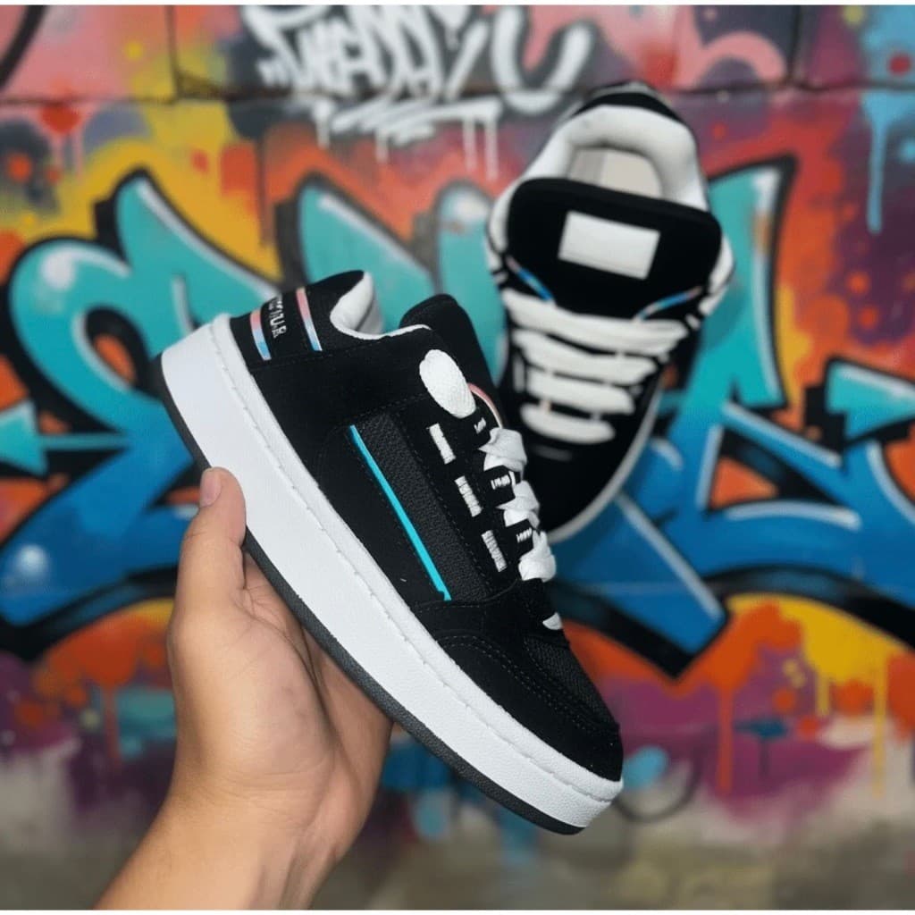 Tênis Tesla Masculino e Feminino Acolchoado Estiloso Lançamento Sneaker Coil Forrado Skatista envio imediato Promoção