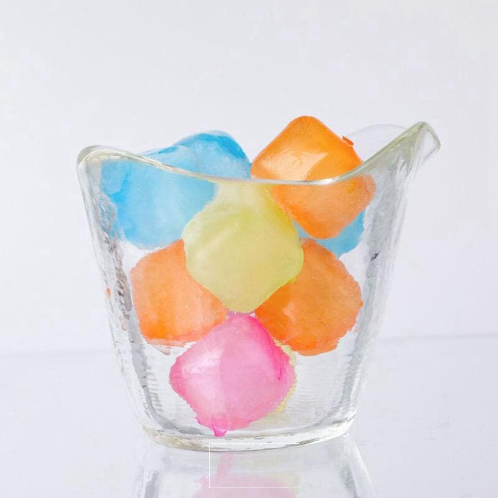 Cubo De Gelo Congelador Fondant Sobremesa Estrelas Em Forma De Plástico Quadrado Reutilizável Simulação Colorida