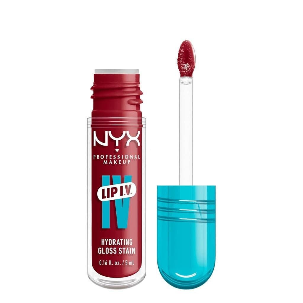 Batom Hidratante Brilhante NYX Professional Cosmetics Lip IV, proporciona hidratação por 12 horas - cor Berry Desire (ve