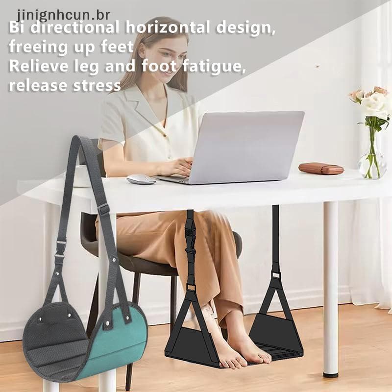 jinignhcun Descanso Para Os Pés Viagem Hammo Design Portátil Ajustável Carro De Trem De Avião Cabide Confortável Apoio V