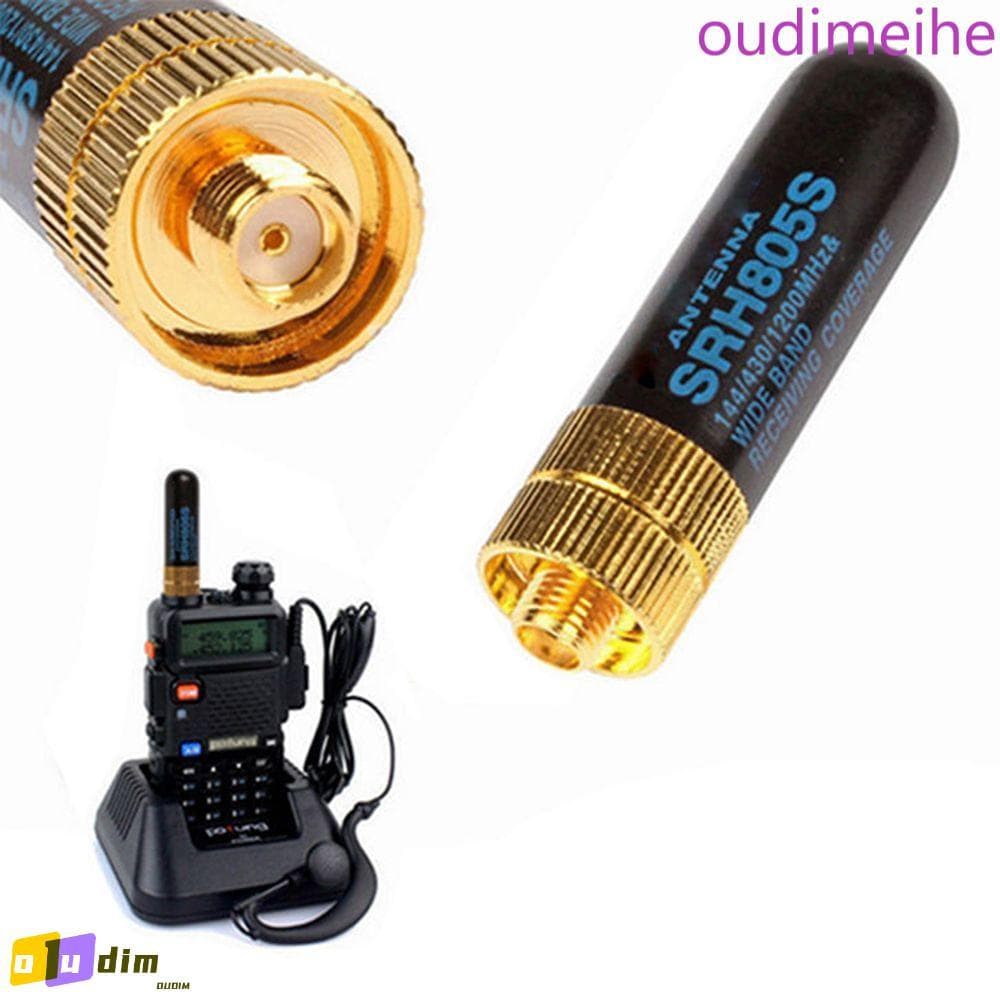 Antena OUDIMEIHE 5cm Talkie TG-UV2 SRH805S SMA-F UV-5R Rádio Baofeng Banda Dupla