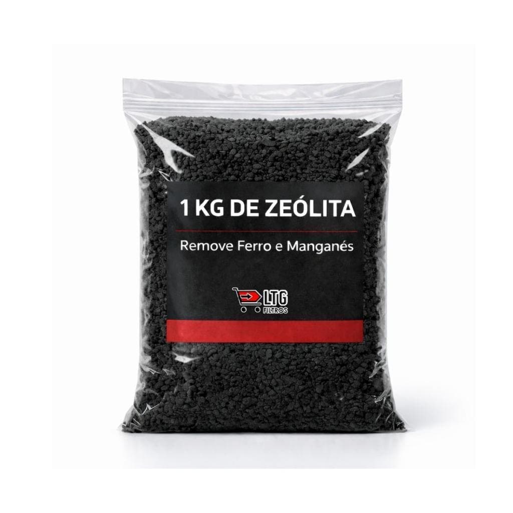 1kg Zeólita Tira Remove Ferro Manganês Água Ltg Filtros