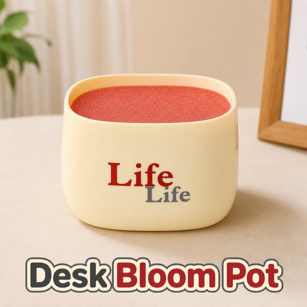 1PC Vida Impressão Vaso De Flores Plástico Leve Para Plantas Artificiais E Decoração De Mesa