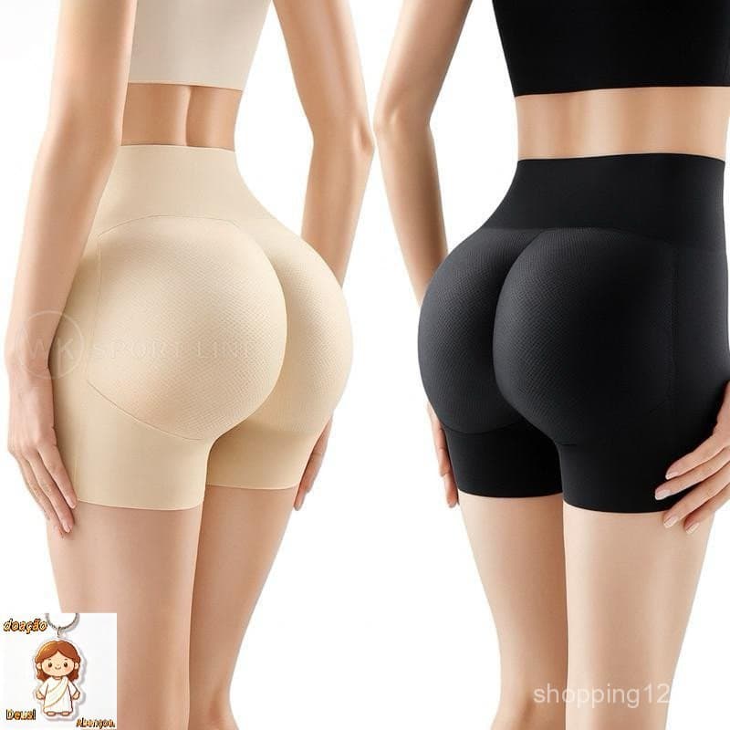 Calcinha Curta Com Estofamento De Espuma bundex Levanta Aumenta Bumbum